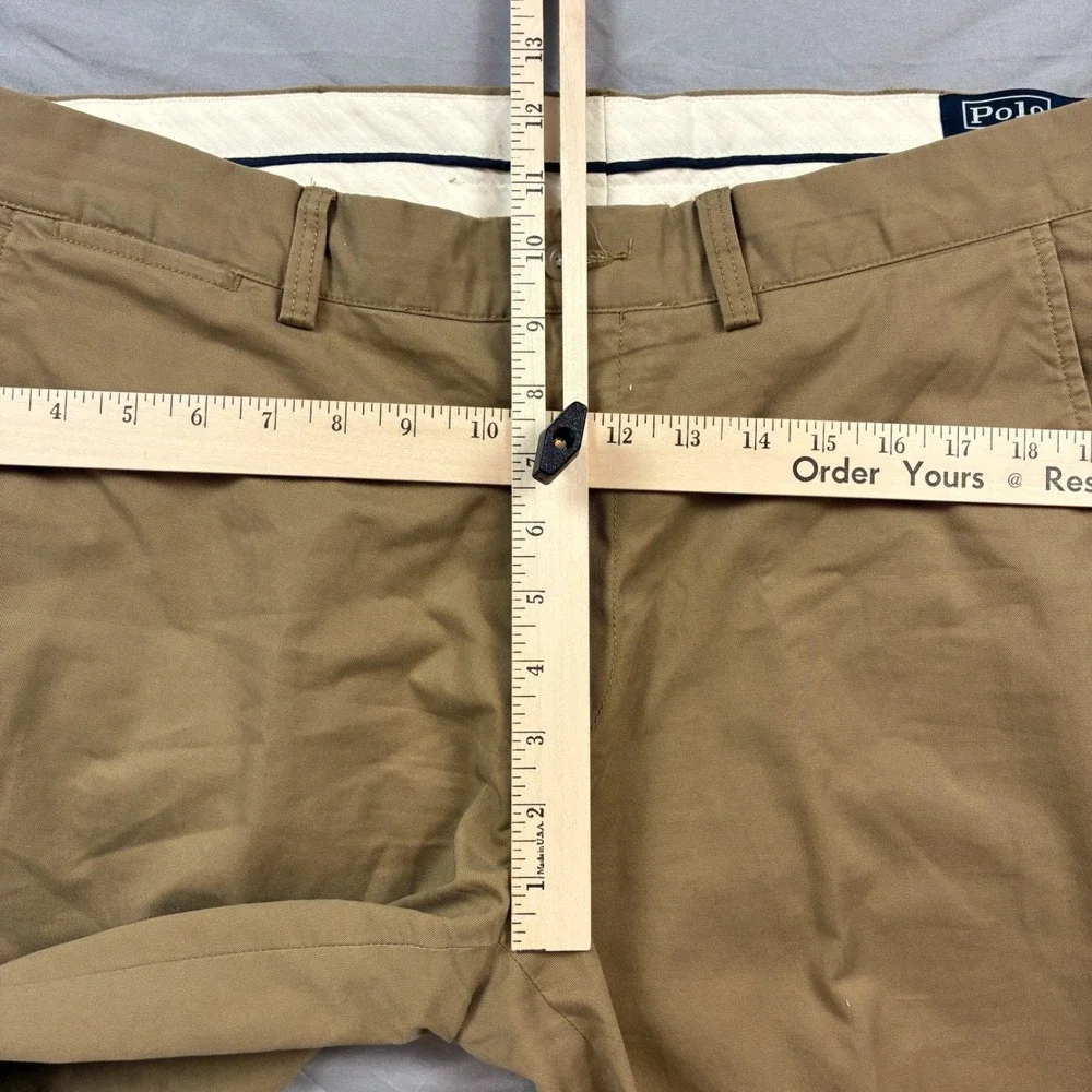 Polo Ralph Lauren Classic Fit Stretch Pants Khaki Tan Chino 35x31